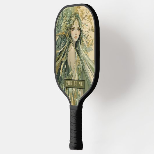 Enchanted Forest Fairy Personalized Pickleball Schläger (Links)
