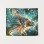 Enchanted Forest Fairy Wandteppich (Vorderseite (Horizontal))