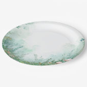 Enchanted Forest Fairytale Forest Baby Shower Pappteller (Schrägansicht)