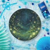 Enchanted Forest Glow Magical Night Pappteller (Party)