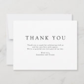 Enchanted Forest Hanging Lanterns Wedding Dankeskarte (Vorderseite)