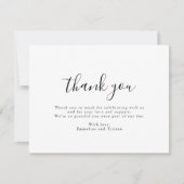 Enchanted Forest Hanging Lanterns Wedding Dankeskarte (Vorderseite)