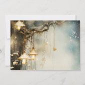 Enchanted Forest Hanging Lanterns Wedding Save The Date (Rückseite)