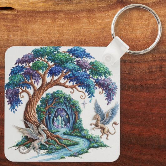 Enchanted Forest Keychain - Tree of Life  Schlüsselanhänger (Rückseite)