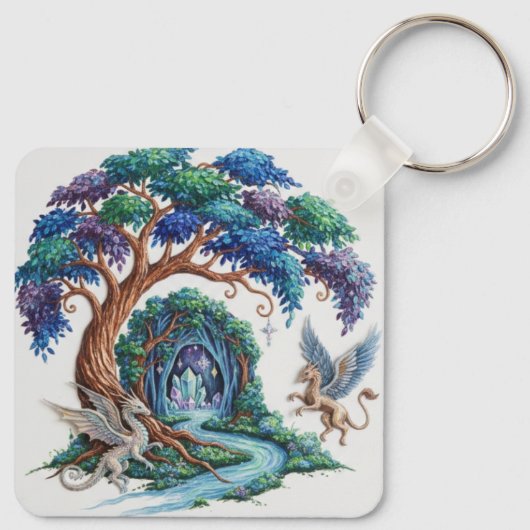 Enchanted Forest Keychain - Tree of Life  Schlüsselanhänger (Rückseite)