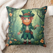 Enchanted Forest Leprechaun Luckyish Nursery Decor Kissen (Decke)