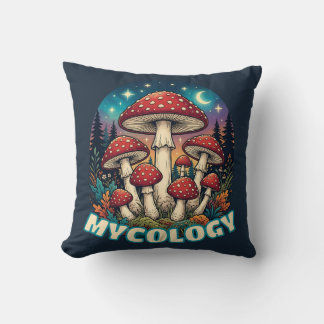 Enchanted Forest Mushroom Art Kissen