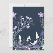 Enchanted Forest Mushroom Second Birthday Einladung (Rückseite)