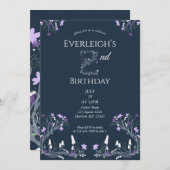 Enchanted Forest Mushroom Second Birthday Einladung (Vorne/Hinten)