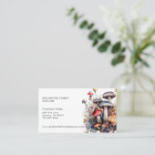 Enchanted Forest Mushrooms Child Daycare Visitenkarte (Stehend Vorderseite)