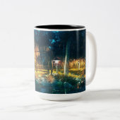 Enchanted Forest Night Mug Zweifarbige Tasse (VorderseiteRechts)