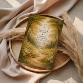 Enchanted Forest Path Wedding Einladung