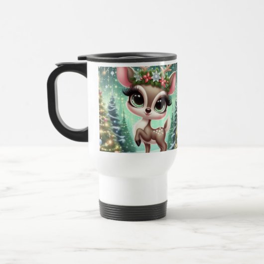 Enchanted Forest Reindeer Princess Reisebecher (Links)