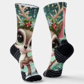 Enchanted Forest Reindeer Princess Socken (Gewinkelt)