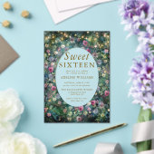 Enchanted Forest Roses Wild Woodland Sweet 16 Acryleinladungen (In Situ (Hochzeit))