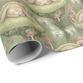 Enchanted forest sleepy bunny geschenkpapier (Rolleneckpunkt)