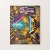 Enchanted Forest Spa Bath Candlelit Garden Puzzle (Vertikal)