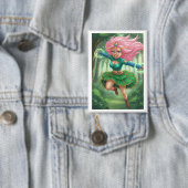Enchanted Forest Sprint – Anime Fantasy Character  Button (Insitu)