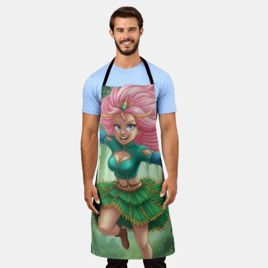 Enchanted Forest Sprint – Anime Fantasy Character  Schürze (Getragen)