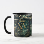 Enchanted Forest Starry XV QUINCEAÑERA Quince 15 Tasse (Links)