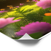 Enchanted Forest Waterfall Poster (Ecke)