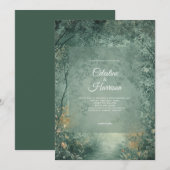 Enchanted Forest Wedding Einladung (Vorne/Hinten)