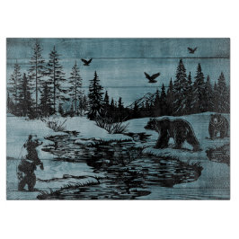 Enchanted Forest Wildlife Cutting Board Schneidebrett