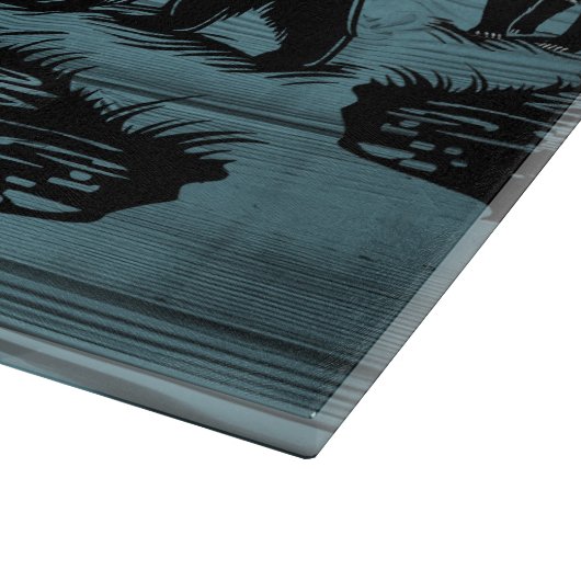 Enchanted Forest Wildlife Cutting Board Schneidebrett (Ecke)