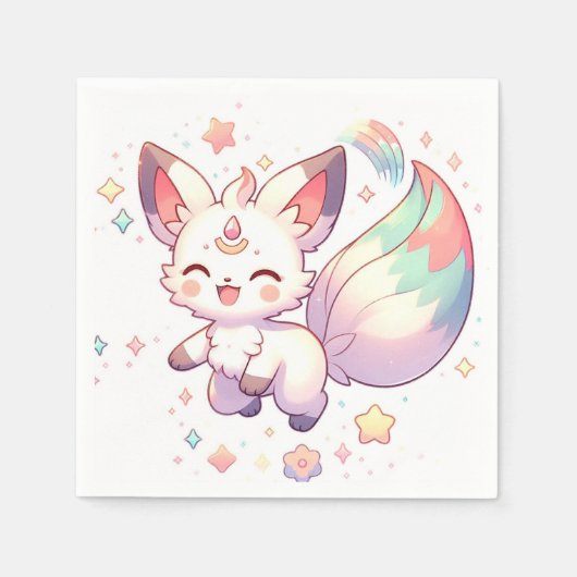 Enchanted Fox Baby Shower Serviette (Vorderseite)