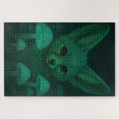 Enchanted Fox & Bioluminescent Mushrooms Fairycore Puzzle (Horizontal)