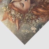 Enchanted Fox Fairy With Butterfly Decoupage Seidenpapier (Ausschnitt)