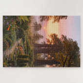 Enchanted Garden at Dawn Majestic Trees Puzzle (Horizontal)