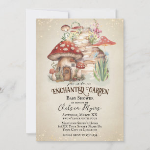 Enchanted Garden Baby Shower Einladung