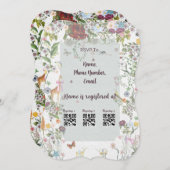 Enchanted Garden Baby Shower Einladung (Vorne/Hinten)