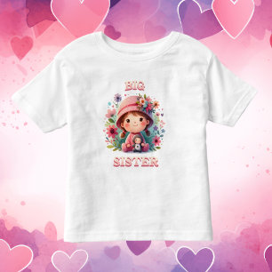 Enchanted Garden Big Sister Kleinkind T-shirt