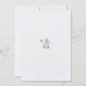 Enchanted Garden Bird Butterfly Pastel Baby Dusche Einladung (Rückseite)