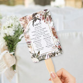 Enchanted Garden Elegant Floral Boho Programm Hand Fächer