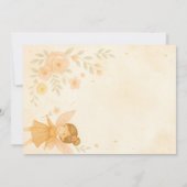 Enchanted Garden Fairy Birthday Foto Einladung (Rückseite)