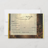 Enchanted Garden Gate RSVP Karte (Vorderseite)