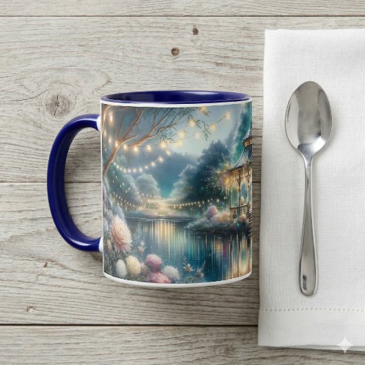 Enchanted Garden Gazebo Twilight Reflection Tasse
