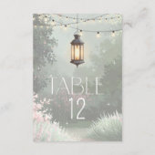 Enchanted Garden Lanterns Tischnummer Pink ID1163 (Rückseite)