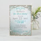 Enchanted Garden Pre-Prom Party Einladung (Stehend Vorderseite)