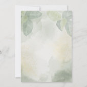 Enchanted Garden String Lights Romantic Wedding Einladung (Rückseite)