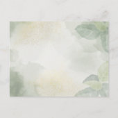 Enchanted Garden String Lights Wedding Invitation Einladungspostkarte (Rückseite)