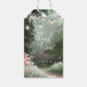 Enchanted Garden Sweet 16 Danke Pink ID1163 Geschenkanhänger (Vorderseite)