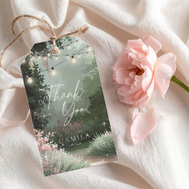 Enchanted Garden Sweet 16 Danke Pink ID1163 Geschenkanhänger