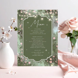 Enchanted Garden Sweet 16 ID1163 Menükarte