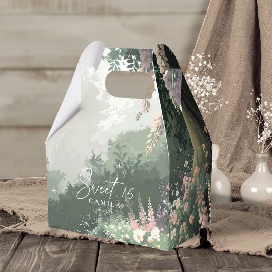 Enchanted Garden Sweet 16 Pink ID1163 Geschenkschachtel