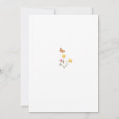 Enchanted Garden Wildblume Bunny Bird Baby Dusche Einladung (Rückseite)