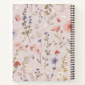Enchanted Garden Wildflower Butterfly Botanical Notizblock (Rückseite)